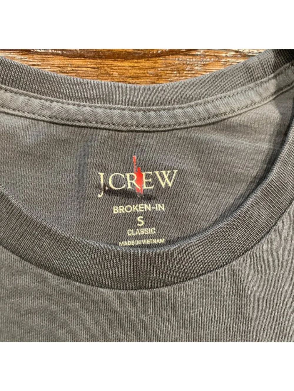 J.Crew Broken-In Pocket T-Shirt Mens Sz S Classic Fit Tee Cotton Crewneck Lounge
